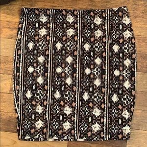 XXI tribal pattern mini skirt